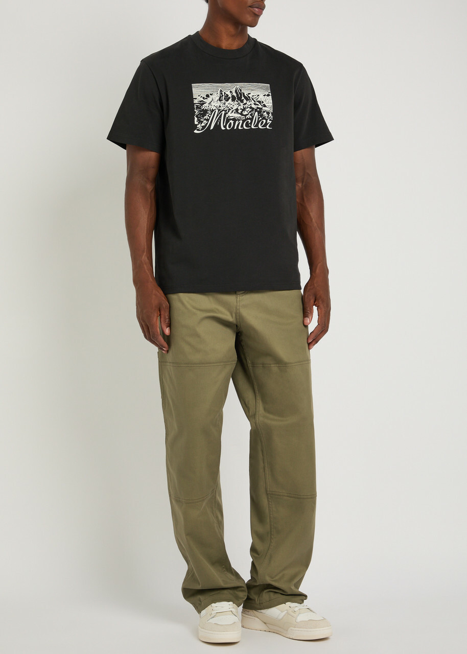 【関税＆送料込み】Moncler Trousers Clothing Moncler Stretch-cotton Cargo Trousers Green Moncler