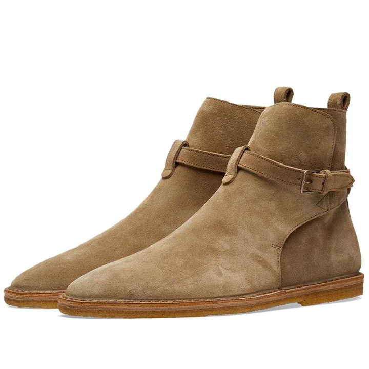 Photo: Saint Laurent Nino Crepe Sole Suede Jodhpur Boot