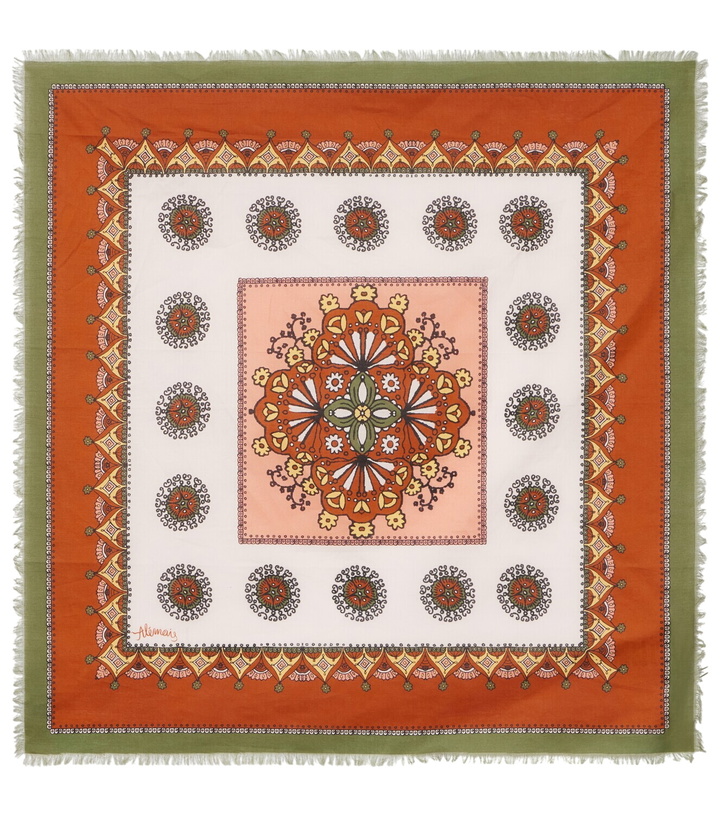 Photo: Alémais Contina Midi fringed cotton scarf