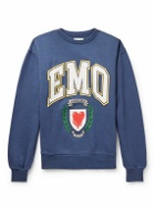 Emotionally Unavailable - Logo-Print Cotton-Jersey Sweatshirt - Blue
