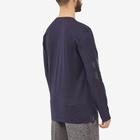 Alexander McQueen Men's Grafitti Print Long Sleeve T-Shirt in Navy/Mix