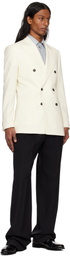 Tiger of Sweden Off-White Joachim Double-Breasted Blazer