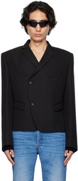 EGONlab Black Asymmetric Blazer