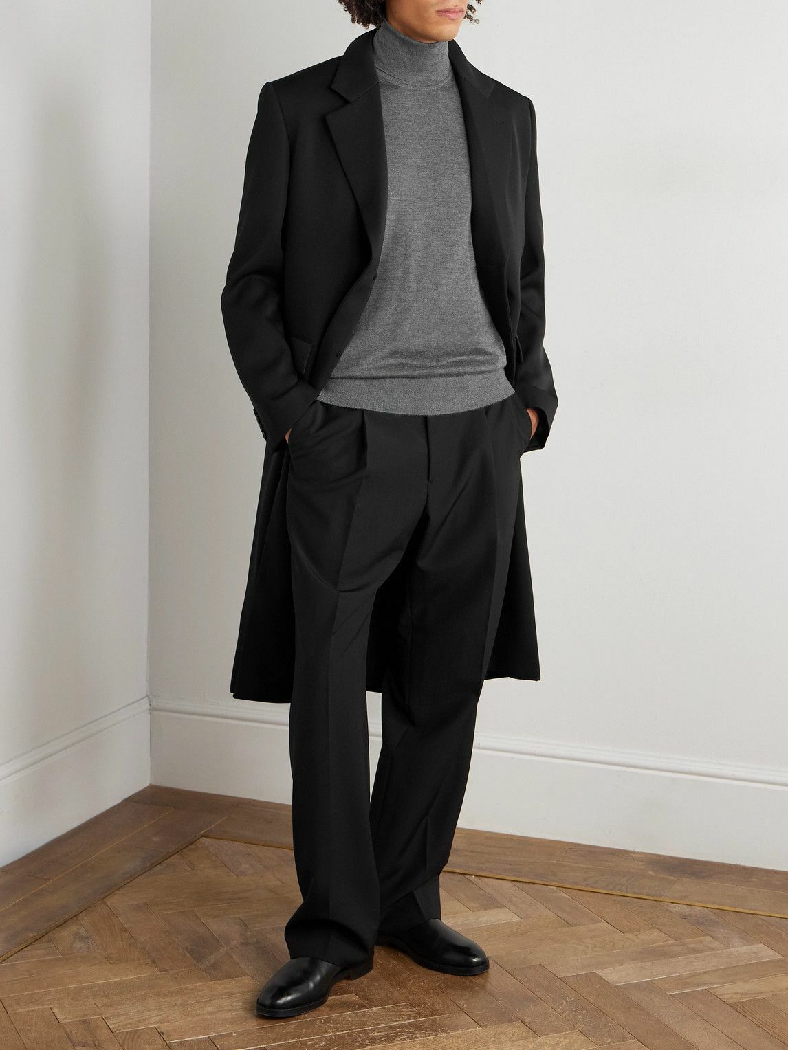 Zegna - Cashmere and Silk-Blend Rollneck Sweater - Gray