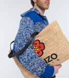 Kenzo - Large Boke Flower raffia tote bag