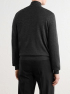 Canali - Wool Half-Zip Sweater - Gray