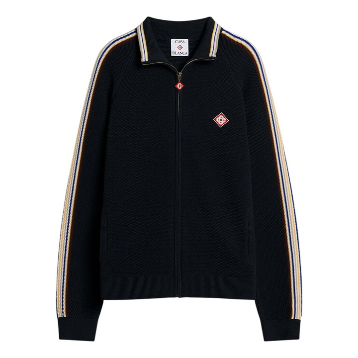 Photo: Casablanca Men's Cafe Culture Track Jacket in Navy