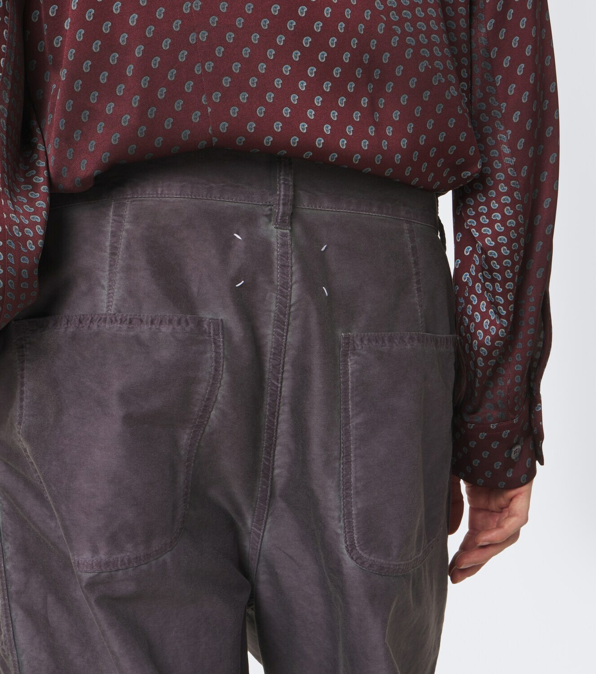 Maison Margiela Cotton wide-leg pants
