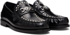 Versace Black Medusa '95 Embellished Loafers