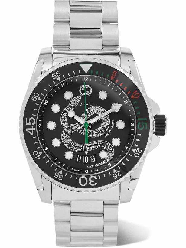 Photo: GUCCI - Gucci Dive 45mm Stainless Steel Watch