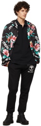 Moschino Black Floral Jacket