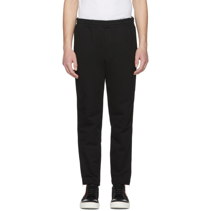 Photo: Alexander McQueen Black Zip Lounge Pants