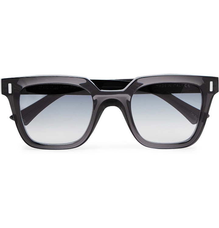 Photo: Cutler and Gross - Square-Frame Acetate Sunglasses - Gray