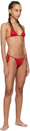 Tropic of C Red Equator Bikini Top