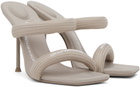 Alexander Wang Beige Julie Tubular Heeled Sandals