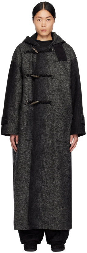Photo: NEEDLES Black Long Duffle Coat
