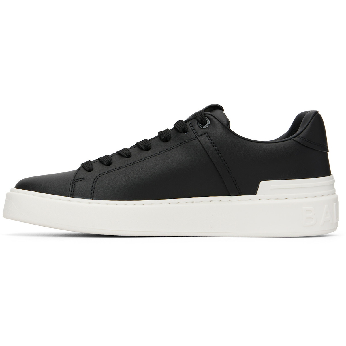 BALMAIN Black B-Court Calfskin Sneakers