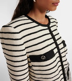 Veronica Beard Foster striped cotton-blend jacket