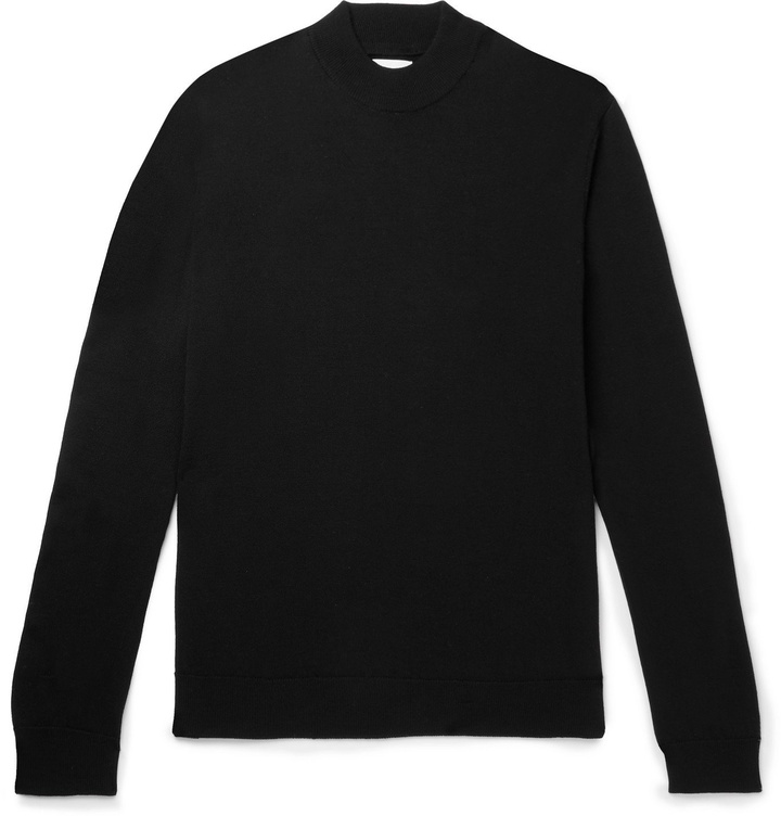 Photo: NN07 - Martin Wool Mock-Neck Sweater - Black