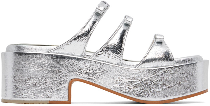 Photo: Marge Sherwood Silver Ribbon Sandals