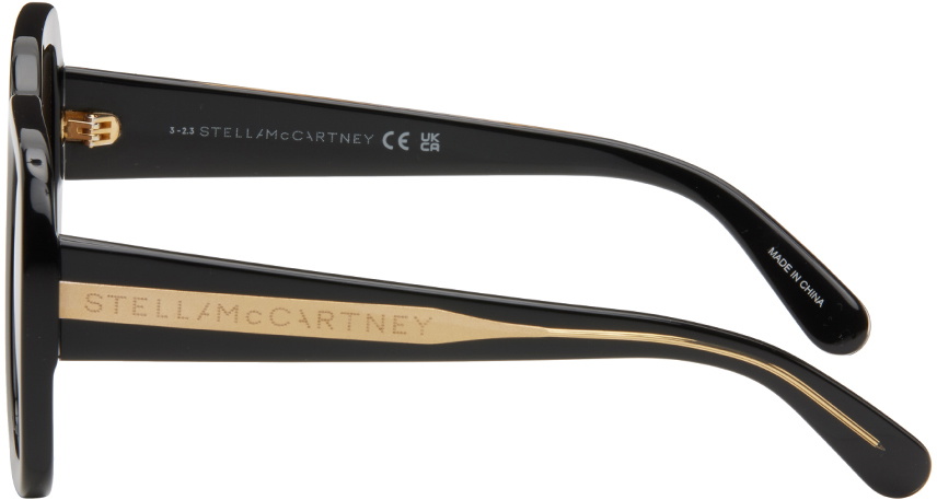 Stella McCartney Black Oversized Square Sunglasses