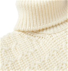 Tod's - Cable-Knit Merino Wool Rollneck Sweater - Neutrals