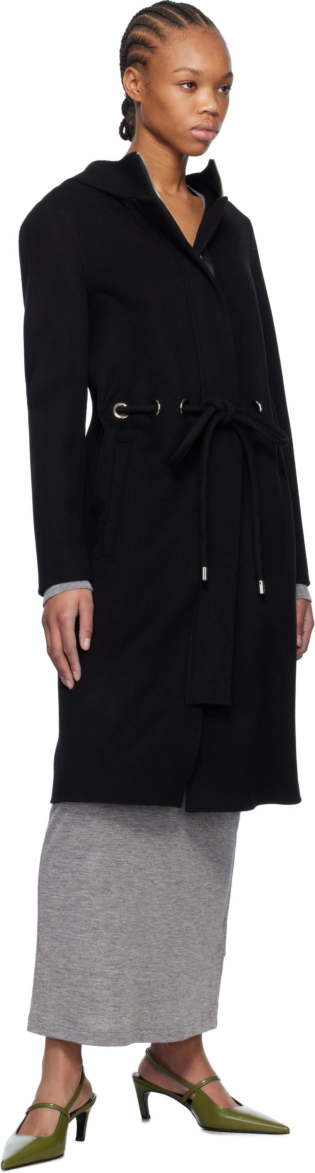 MACKAGE Black Blithe Handmade Wool Coat