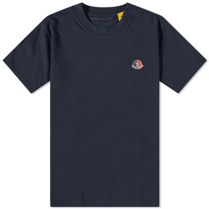 Photo: Moncler Men's Genius Chest Logo T-Shirt in Navy