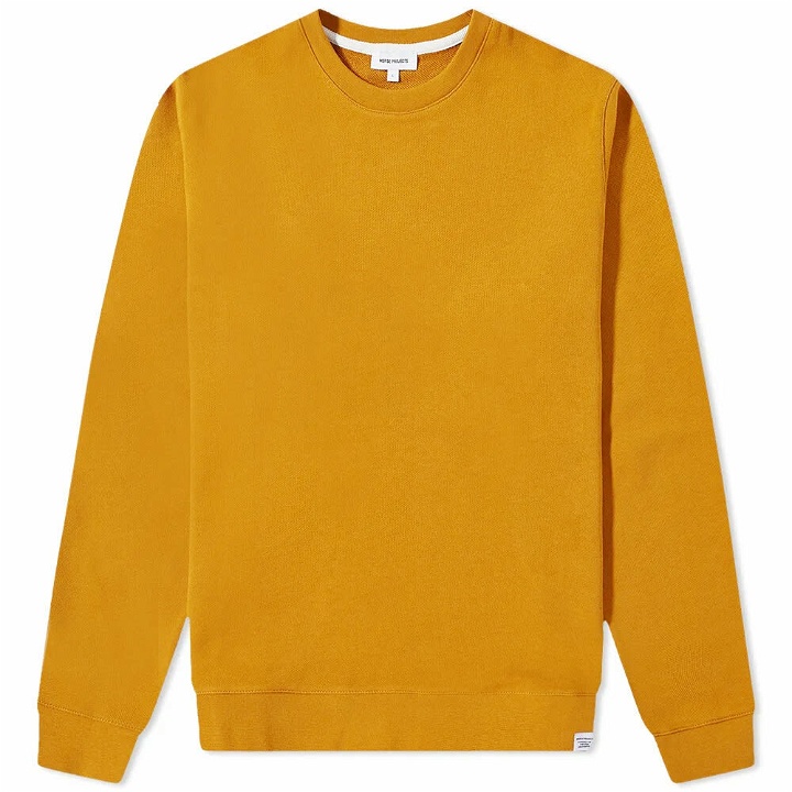 Photo: Norse Projects Men's Vagn Classic Crew Sweat in Turmeric Yellow