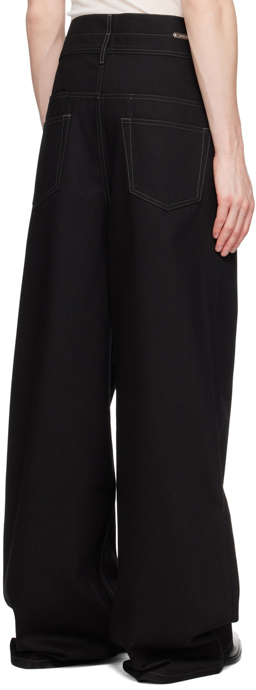 NICOLAS ANDREAS TARALIS Black Plaque Jeans