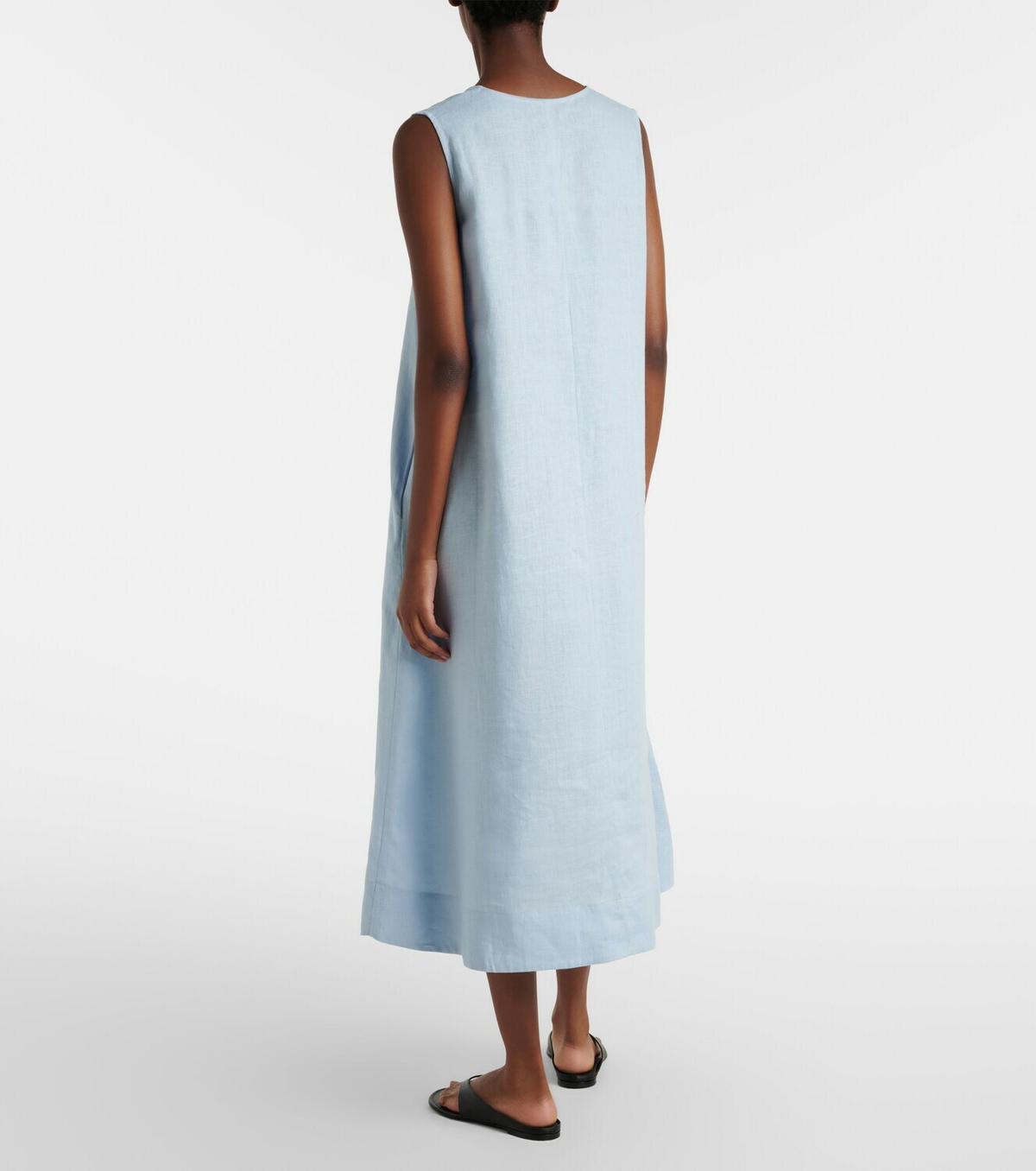 Asceno Nisha linen midi dress