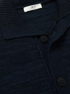 Mr P. - Brushed Knitted Shirt - Blue