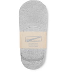 Anonymous Ism - Three-Pack Mélange Cotton-Blend No-Show Socks - Gray