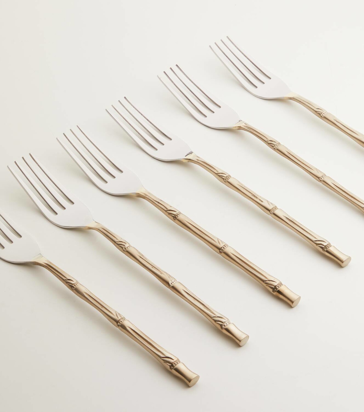 Bitossi Bamboo 24-piece stainless steel flatware set
