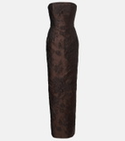 Emilia Wickstead Laelia jacquard corset gown