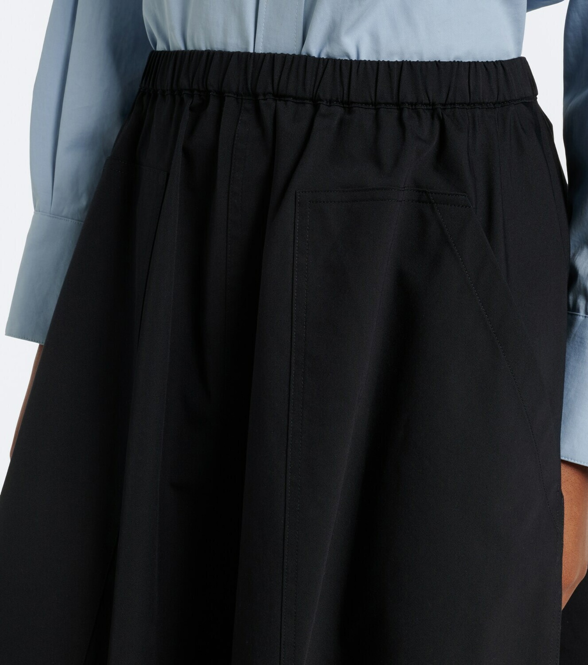Vince Cotton midi skirt