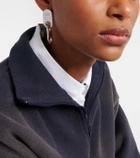 Acne Studios Chain Lock logo drop earrings
