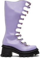 Marc Jacobs Purple Dr. Martens Edition Kiki Tall Boots