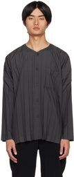 HOMME PLISSÉ ISSEY MIYAKE Gray Edge Shirt