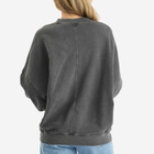 Joah Brown Women's Oversized Crew Sweatshirt in Washed Black