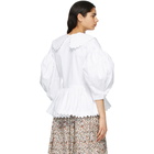 Kika Vargas White Shona Removable Collar Blouse