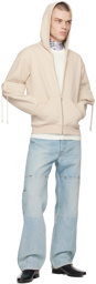 Coperni Beige Zip Hoodie