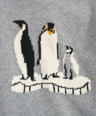 Brooks Brothers Boys Merino Wool Blend Penguin Intarsia Sweater | Grey