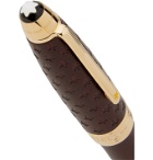 Montblanc - Meisterstück Le Petit Prince Solitaire LeGrand Wood and Gold-Tone Rollerball Pen - Burgundy