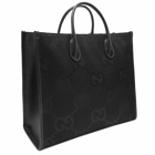 Gucci Men's Jumbo GG Canvas Tote Bag in Black