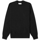 Universal Works Men's Recycled Wool Crew Knit in Black