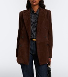 Ralph Lauren Collection Ramona double-breasted suede blazer