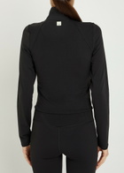 Vuori All The Feels zip up Stretch-jersey top Black