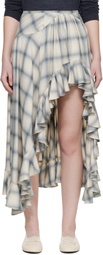 Collina Strada Off White Florist Midi Skirt
