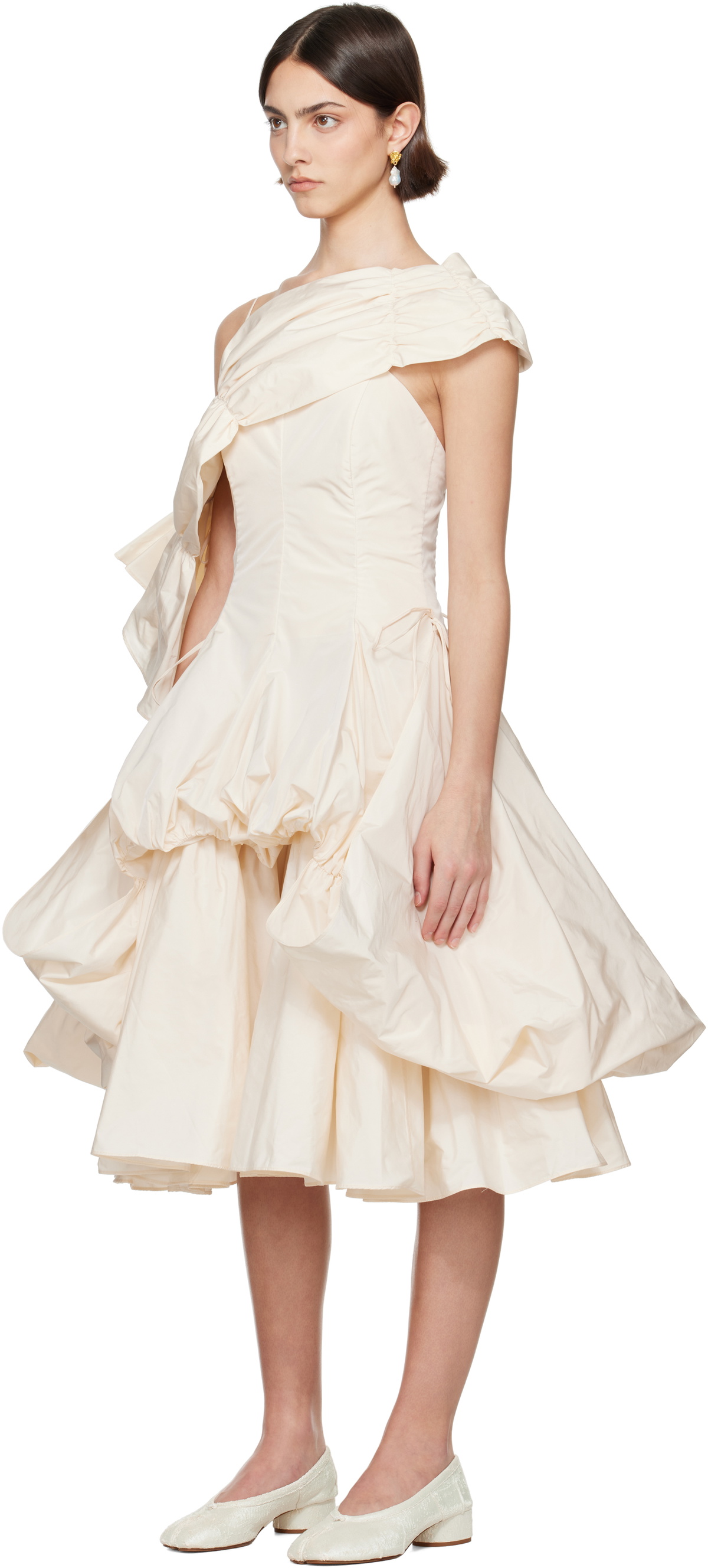 Renaissance Renaissance SSENSE Exclusive Bridal Capsule Dara Midi Dress  Renaissance Renaissance